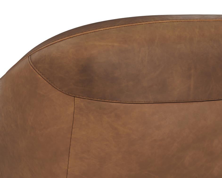 ARMANI SOFA - COGNAC LEATHER by Sunpan