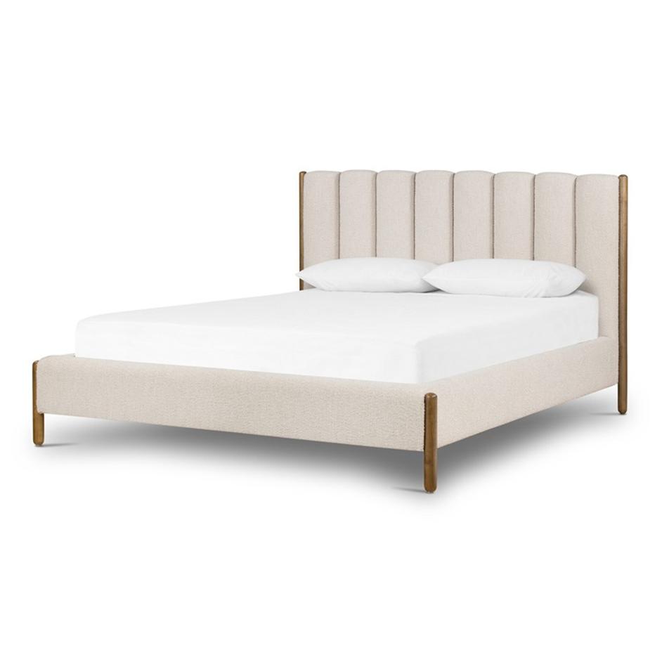 Emma Queen Bed - Knoll Sand by Four Hands
