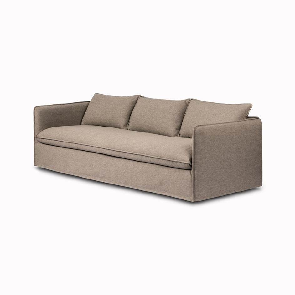 Andre Outdoor Sofa 96" in Alessi Fawn by FOUR HANDS