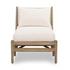 Rosen Outdoor Chaise In Natural Eucalyptus by FOUR HANDS