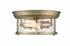 Sonna 2 Light Flush Mount in Heritage Brass Finish by Z-Lite