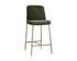 ZEKE COUNTER STOOL - ANTIQUE BRASS - BERGEN OLIVE by Sunpan