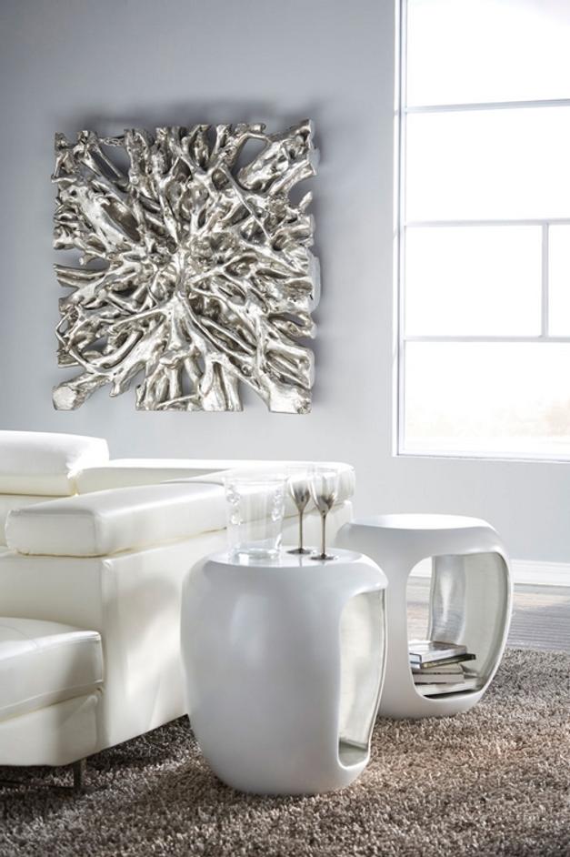 Square Root Wall Art, Silver Leaf, Md 48" by PHILLIPS COLLECTION