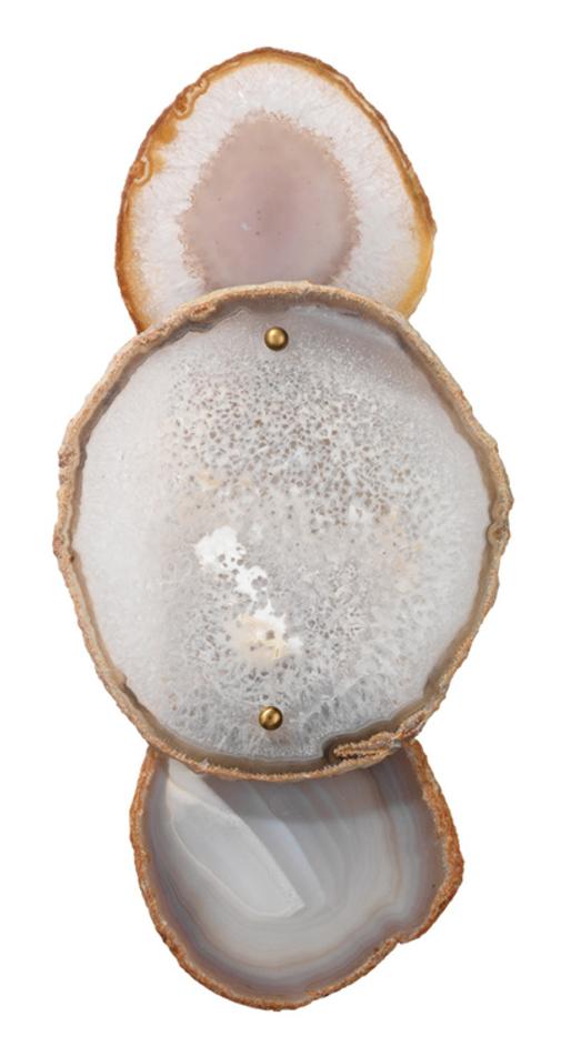 Trinity 1-Light Agate Wall Sconce by Jamie Young