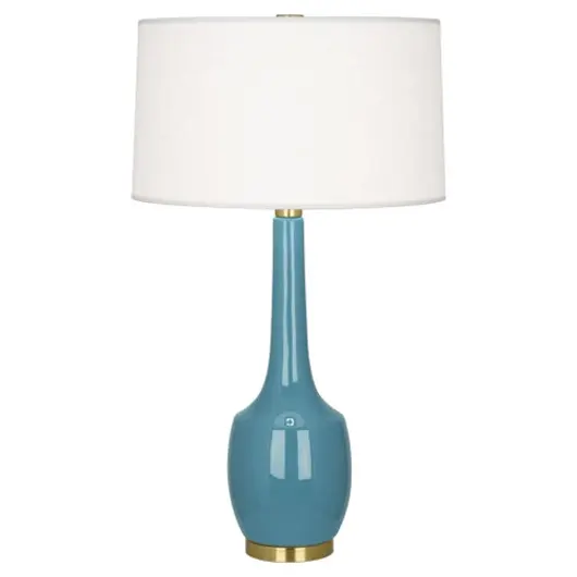 Steel Blue Delilah Table Lamp by ROBERT ABBEY