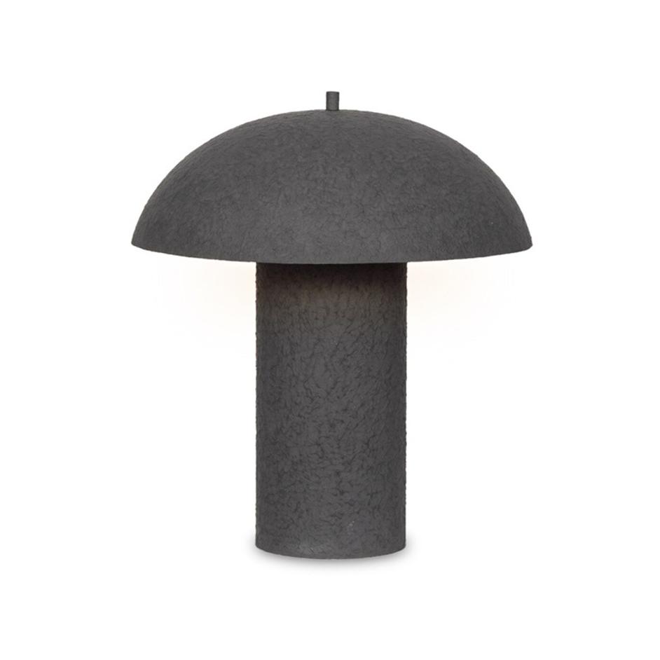 Santorini Table Lamp - Matte Black Plaster by Four Hands
