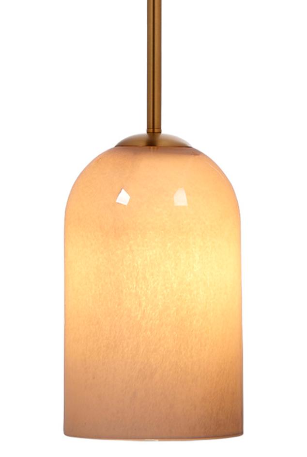 Holt 1-Light Glass Pendant, Taupe by Jamie Young