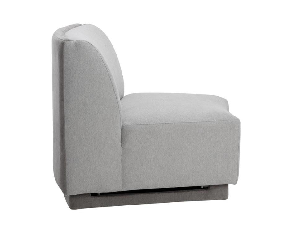 JACLYN MODULAR - ARMLESS CHAIR - EGYPT LIGHT GREY / DANNY MEDIUM GREY by Sunpan