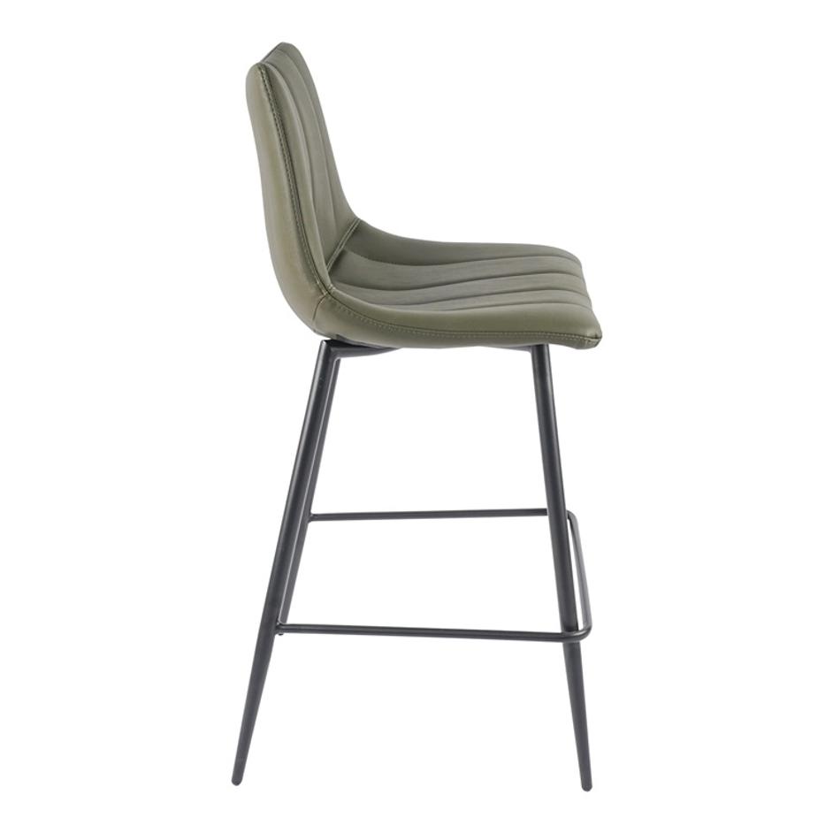 ALIBI COUNTER STOOL DARK GREEN-M2 by Moes Home