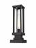 Glenwood 1 Light Outdoor Pier Mounted Fixture in Black Finish by Z-Lite