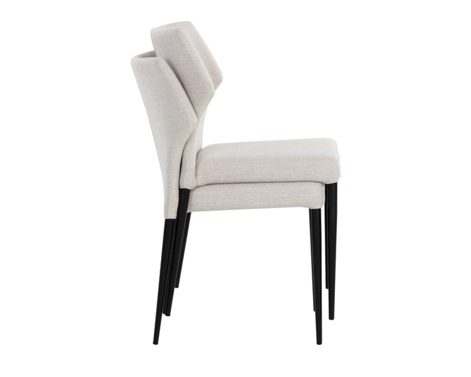 JAMES STACKABLE DINING CHAIR - CITY BEIGE by Sunpan