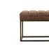 Darius Bench In Nubuck Chocolate by New Pacific Direct