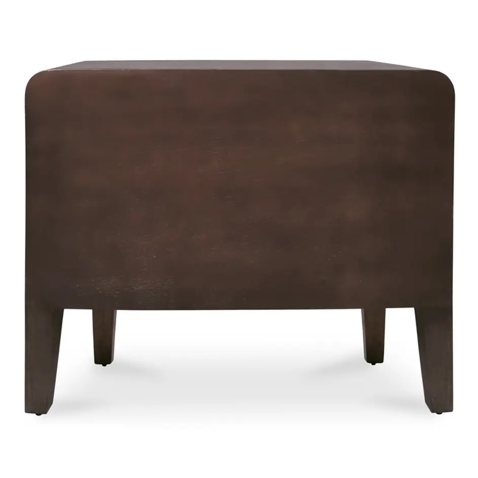 Iris Nightstand Distressed Black by Moes Home