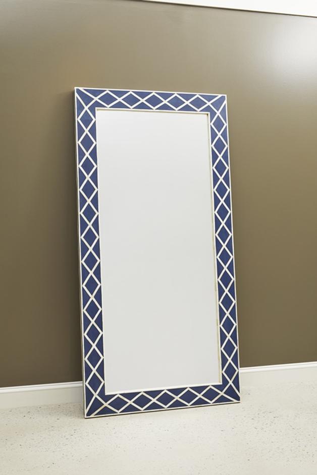 Navy Blue Floor Mirror by Pulaski Furniture