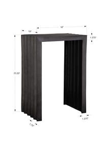 In The Groove Aluminum Accent Table by Uttermost