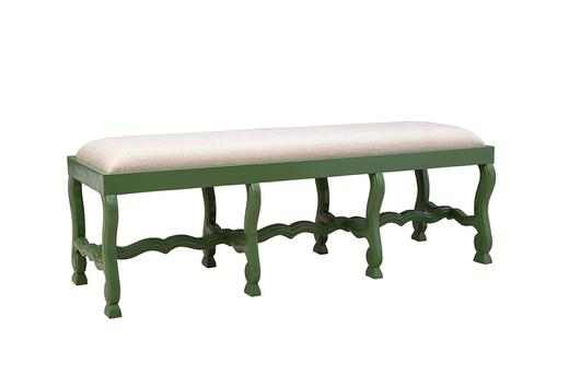 Green Romeo Bench by Furniture Classics