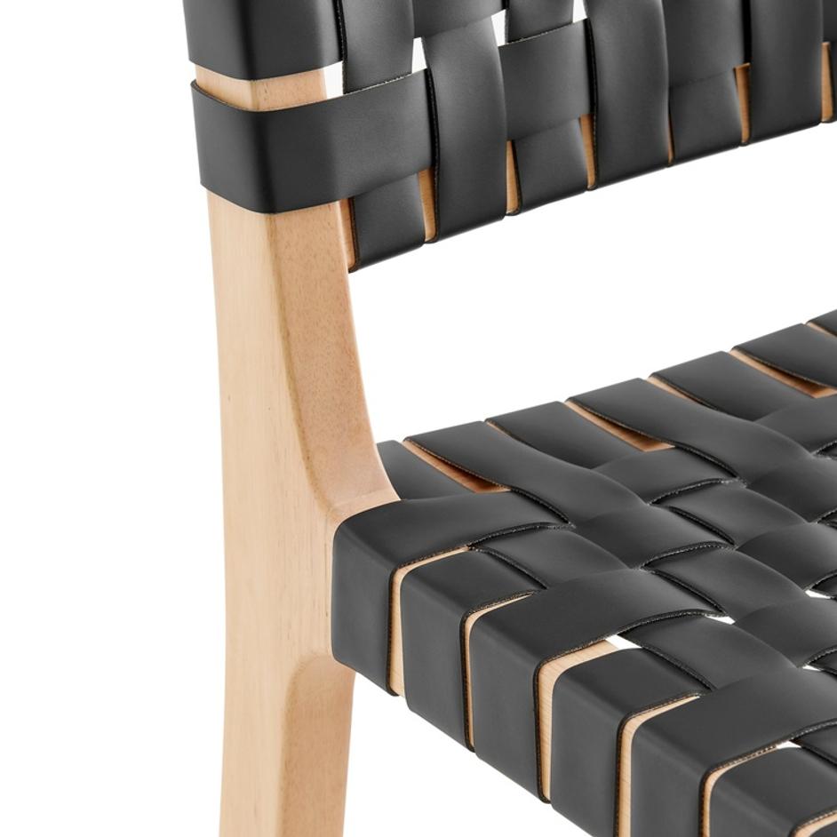 Marco PU Counter Stool, Black by New Pacific Direct