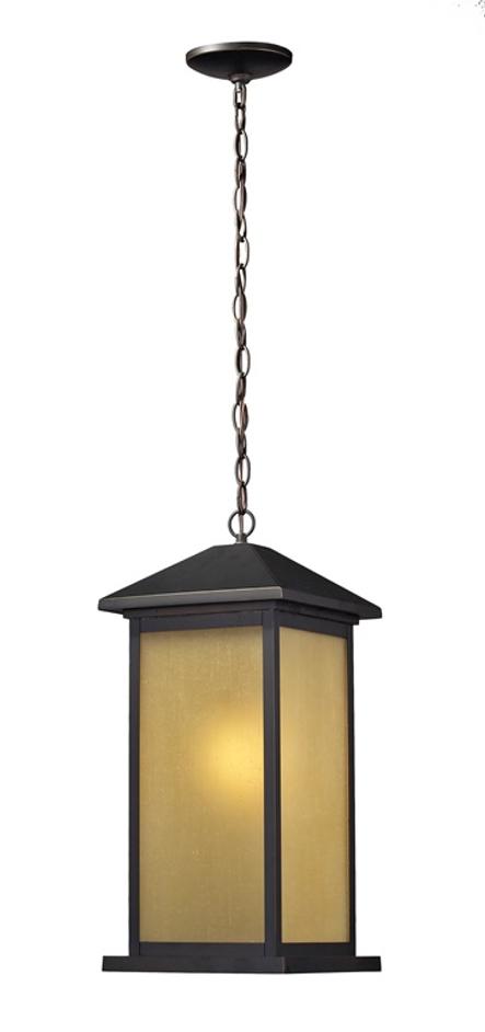Vienna Outdoor Chain Light in Oil Rubbed Bronze Finish by Z-Lite