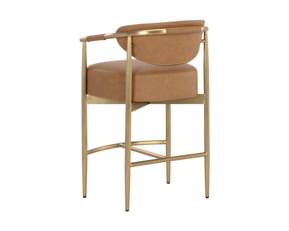 HELOISE COUNTER STOOL - MILLIKEN COGNAC by Sunpan