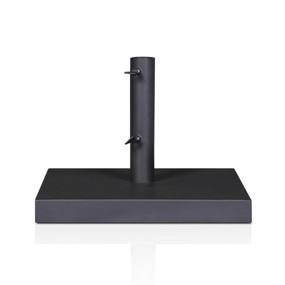 Baska Outdoor Umbrella Stand - Black Stainless Steel by Four Hands