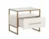 VENICE NIGHTSTAND - OYSTER SHAGREEN by Sunpan
