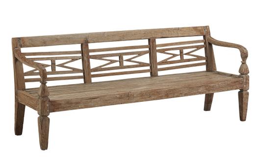 Antique Plantation Grown Teak Bench by Furniture Classics