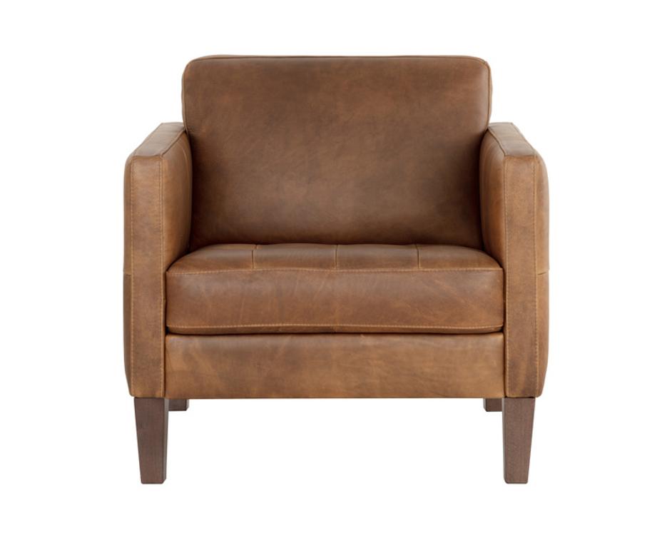KARMELO ARMCHAIR - COGNAC LEATHER by Sunpan