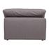 CLAY SLIPPER CHAIR LIVESMART FABRIC LIGHT GREY by Moes Home