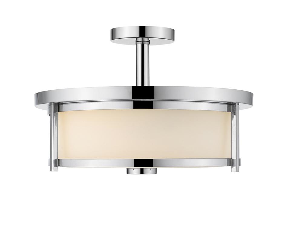 Savannah 3 Light Semi Flush Mount in Chrome Finish by Z-Lite