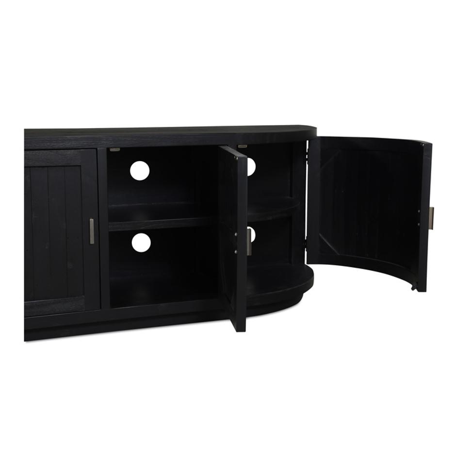 Nicola Media Cabinet Black by Moes Home
