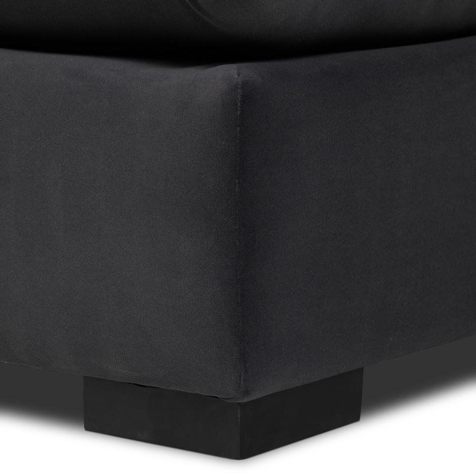 Grant Sectional In Crypton Henry Charcoal And Espresso by Four Hands