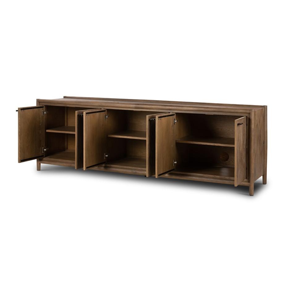 Glenview 6 Door Sideboard In Weathered Oak by FOUR HANDS