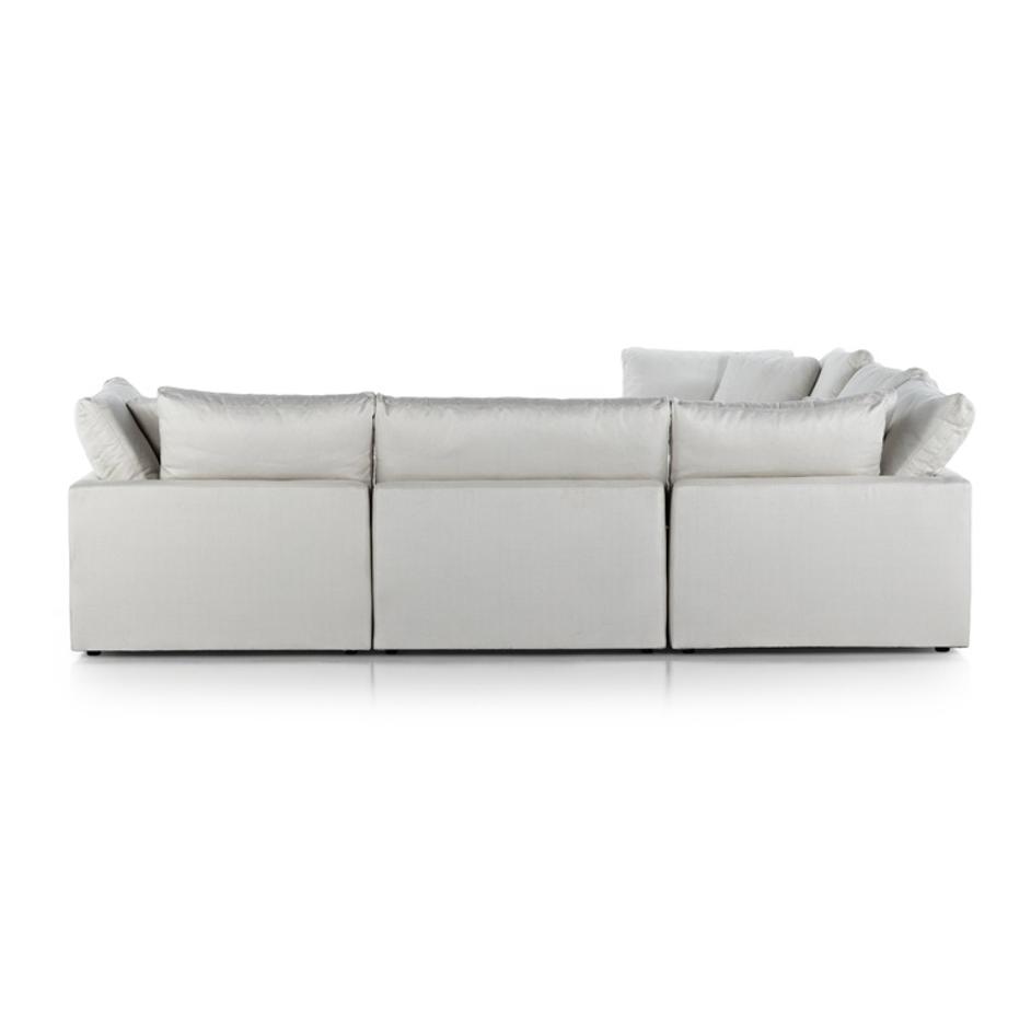 Stevie 5Pc Laf Sectional Sofa In Ivory by FOUR HANDS