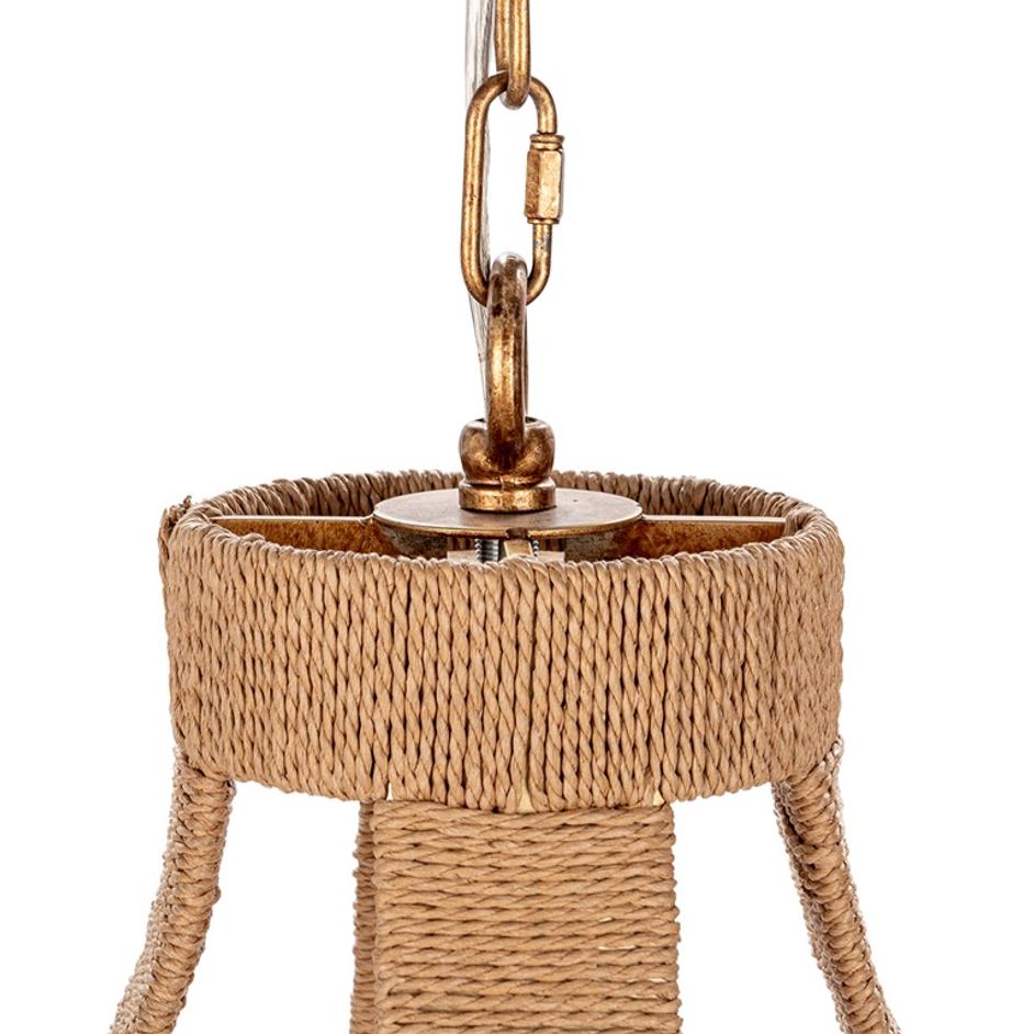 Sarmiento Pendant Natural/Gold by Classic Home