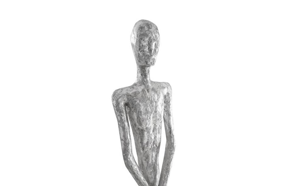 Skinny Male Sculpture Silver by PHILLIPS COLLECTION