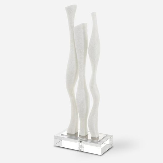 Gale White Marble Sculpture by Uttermost