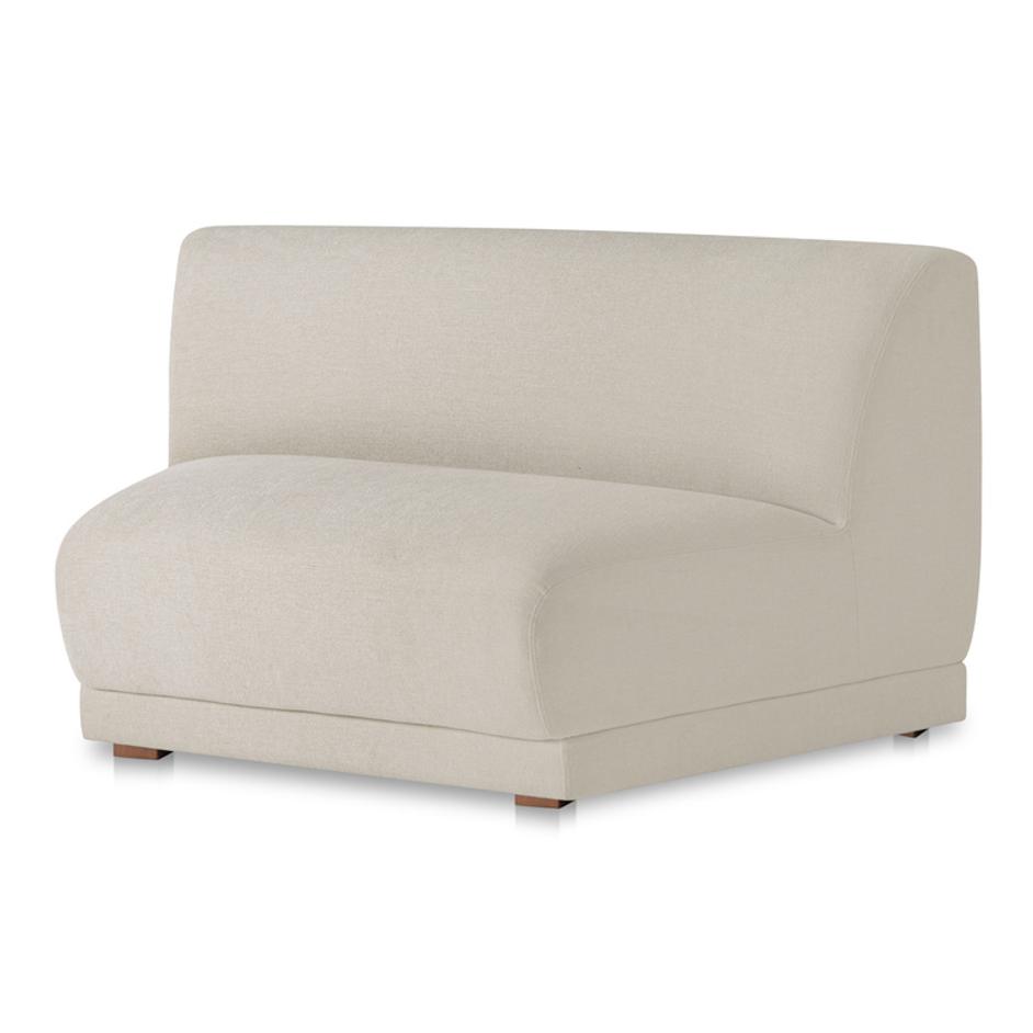 Fraser Wedge Slipper Chair Off White by Moes Home