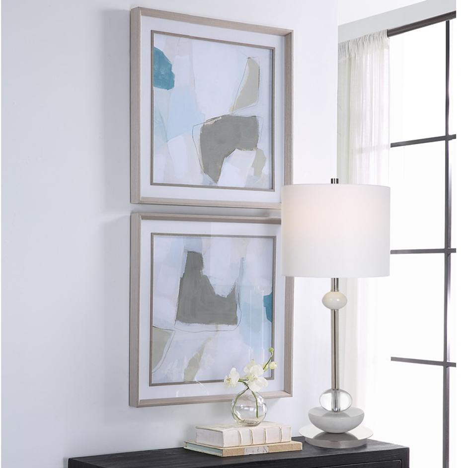 Mist Shapes Framed Prints, Set/2 by Uttermost