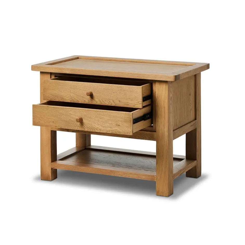Millbrook Nightstand In Natural Light Oak-Natural Light Oak Veneer by Four Hands