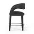 Hawkins Stool In Fiqa Boucle Charcoal In Counter by FOUR HANDS