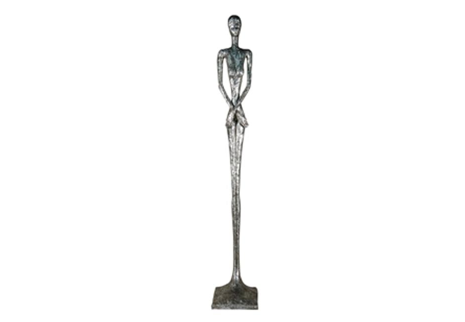 Skinny Female Sculpture Silver by PHILLIPS COLLECTION