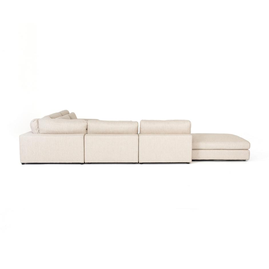 Bloor 5 Pc Sectional with Ottoman in Essence by FOUR HANDS