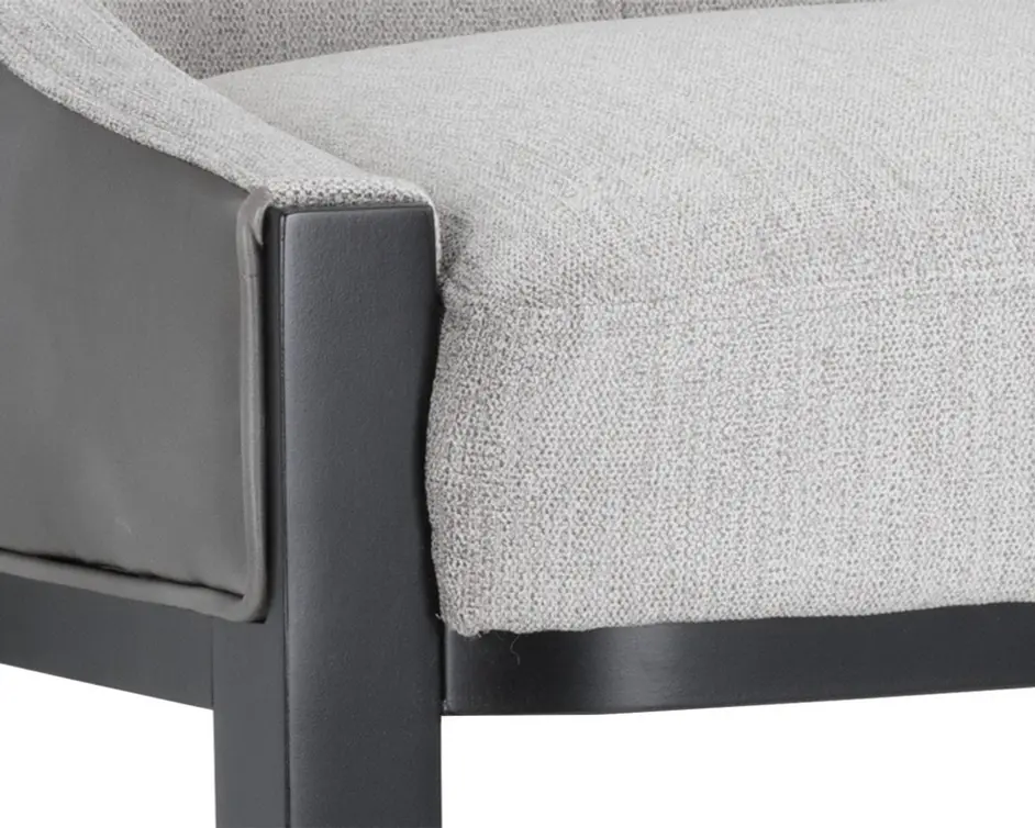 Aurora Counter Stool - Polo Club Stone / Overcast Grey by Sunpan