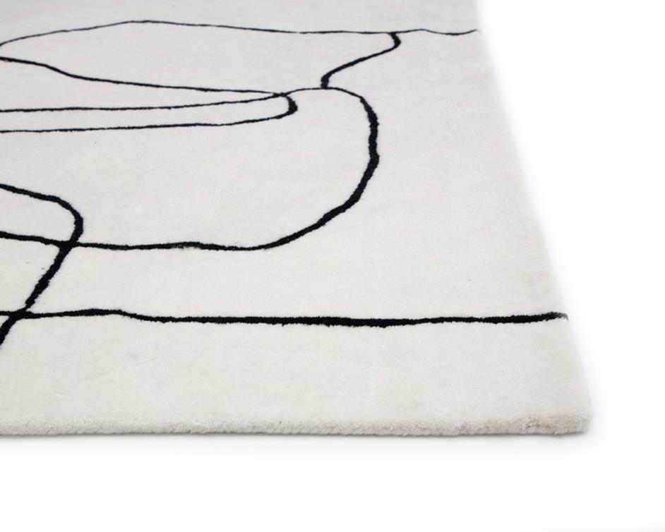 TILDA HAND -TUFTED RUG - IVORY / CHARCOAL - 8' X 10' by Sunpan