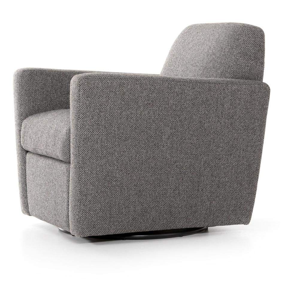 Emanuel Swivel Chair In Fallon Charcoal by Four Hands