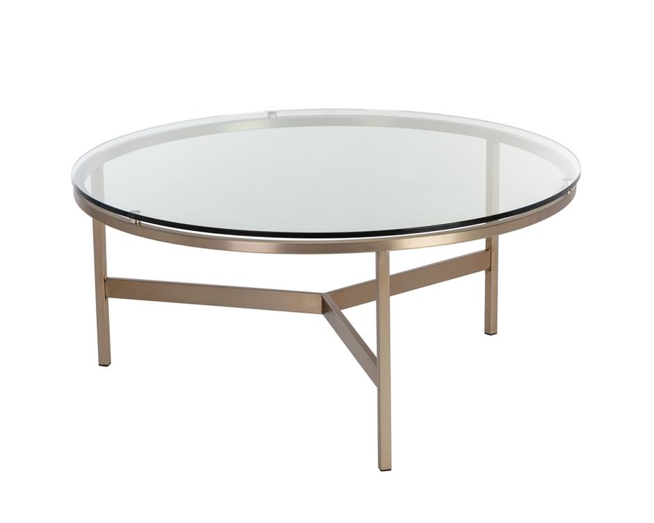 FLATO COFFEE TABLE - ANTIQUE BRASS by Sunpan