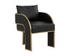BAZ DINING ARMCHAIR - NAPA BLACK by Sunpan