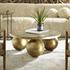 Triplet Antique Brass Coffee Table by Uttermost