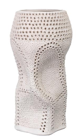 Night Sky Porcelain Decorative Vase, White by Jamie Young