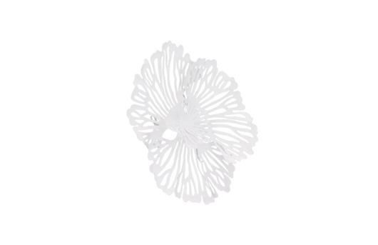 Flower Wall Art, Extra Small, White, Metal by Phillips Collection